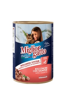 Miglior Gatto Somonlu Chunks Kedi Konserve 405g 24'lü Miglior Gatto Somonlu Chunks Kedi Konserve 405g 24'lü