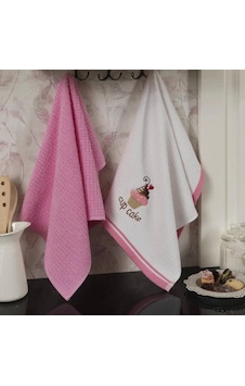 Maxstyle Pamuk Mutfak Havlusu 40x60 Cm 2li Beyaz-pembe Çok Renkli Maxstyle Pamuk Mutfak Havlusu 40x60 Cm 2li Beyaz-pembe Çok Renkli
