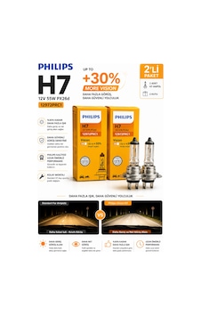 Philips Vision H7 Far Ampulü 12v 55w Gün Işığı Rengi Daha Güçlü Aydınlatma 2 Adet Philips Vision H7 Far Ampulü 12v 55w Gün Işığı Rengi Daha Güçlü Aydınlatma 2 Adet