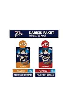 Felıx Kedi Çorbası Karışık 30 Lu Felıx Kedi Çorbası Karışık 30 Lu