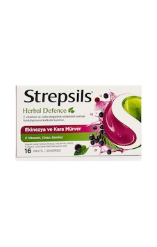 Strepsils Herbal Defence Ekinezya Ve Kara Mürver Takviye Edici Gıda 16 Pastil Strepsils Herbal Defence Ekinezya Ve Kara Mürver Takviye Edici Gıda 16 Pastil