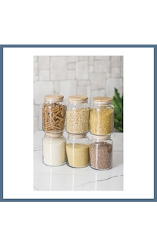 Buradabulabilirsin 6 Lı Set Bambu Kapaklı Cam Kavanoz & Erzak Saklama Kabı 800 Ml Orta Boy Vakum Kapak Bbz Buradabulabilirsin 6 Lı Set Bambu Kapaklı Cam Kavanoz & Erzak Saklama Kabı 800 Ml Orta Boy Vakum Kapak Bbz