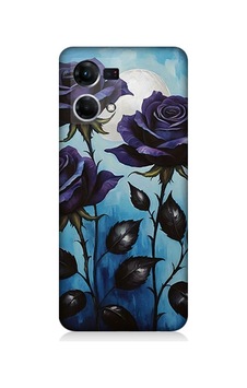 Oppo Reno 7 Uyumlu Mavi Güller Hüznü Desenli Silikon Kılıf Çok Renkli Oppo Reno 7 Uyumlu Mavi Güller Hüznü Desenli Silikon Kılıf Çok Renkli