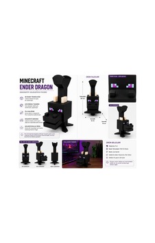 Minecraft Ender Dragon Çok Renkli 3d Baskı Masaüstü Figürü