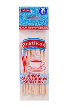 Ahşap Karıştırıcı Çok Renkli Ahşap Karıştırıcı Çok Renkli
