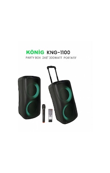 König Kng-1100 Party Box 300 Watt Taşınabilir Aktif Hoparlör König Kng-1100 Party Box 300 Watt Taşınabilir Aktif Hoparlör