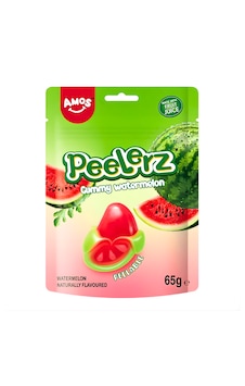Amos Peelerz Gummy Watermelon 65g Amos Peelerz Gummy Watermelon 65g