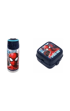 Spiderman Torn W2 Su Matarası Ve Beslenme Kabı Lacivert