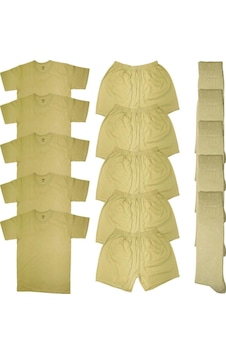 Baggor 3-5-10-20'Li Atlet Fanila+Boxer+Çorap Yazlık Kışlık Asker Seti Çok Renkli Baggor 3-5-10-20'Li Atlet Fanila+Boxer+Çorap Yazlık Kışlık Asker Seti Çok Renkli