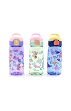 Renkli Pipetli Suluk 600 Ml Bpa İçermez Alk2968 Çok Renkli Renkli Pipetli Suluk 600 Ml Bpa İçermez Alk2968 Çok Renkli