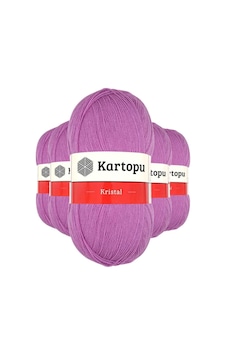 5 Adet Kristal Çift Katlı El Örgü Lif İpi Leylak K805 - Kartopu Mudanis 5 Adet Kristal Çift Katlı El Örgü Lif İpi Leylak K805 - Kartopu Mudanis