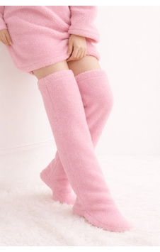 Mulberry Wellsoft Peluş Diz Üstü Ev Çorabı Uzun Çorap Pembe Mulberry Wellsoft Peluş Diz Üstü Ev Çorabı Uzun Çorap Pembe