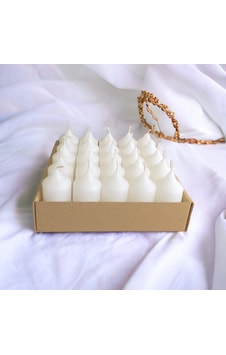 Bar Mum 25li Paket Beyaz Beyaz Bar Mum 25li Paket Beyaz Beyaz