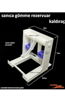 Sanıca Gömme Rezervuar Boşaltma Grubu Kaldıraç Kısa Model Sanica