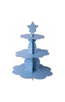 Mavi Puantiyeli Cupcake Standı Mavi Mavi Puantiyeli Cupcake Standı Mavi