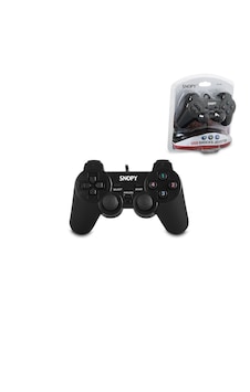 Ps3 Siyah Oyun Kolu Analog Titreşimli Usb Kablo 15 Tuş - 2 Analog - 8 Yön Tetikleyici 1.8mt Kablo