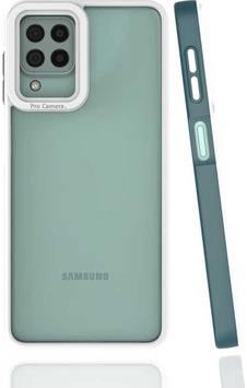 Galaxy A22 4g Kılıf Zore Mima Kapak Koyu Yeşil