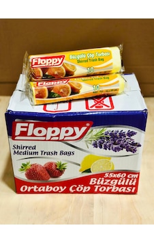 Şeylişeyler Floppy Büzgülü Orta Boy Çöp Poşeti 55 60 Cm Limon Kokulu 10 Paket Şeylişeyler Floppy Büzgülü Orta Boy Çöp Poşeti 55 60 Cm Limon Kokulu 10 Paket