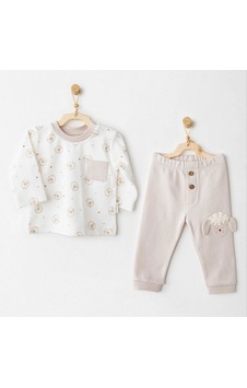 Andywawa 2'li Bebek Takım Ac26155 Bej Andywawa 2'li Bebek Takım Ac26155 Bej