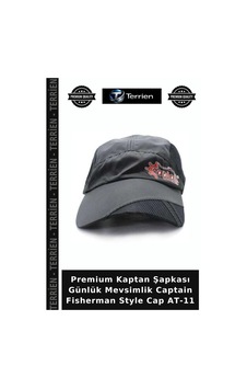 Terrien Premium Kaptan Şapkası Günlük Mevsimlik Captain Fisherman Style Cap At-11 Standart Terrien Premium Kaptan Şapkası Günlük Mevsimlik Captain Fisherman Style Cap At-11 Standart