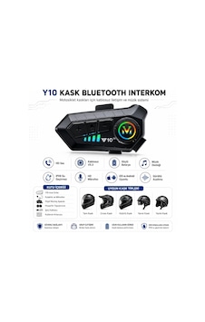 Y10 Kask Bluetooth İntercom Seti