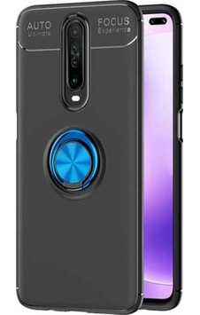 Xiaomi Redmi K30 Kılıf Zore Ravel Silikon Kapak Siyah-Mavi Xiaomi Redmi K30 Kılıf Zore Ravel Silikon Kapak Siyah-Mavi