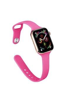 Newface - 975 - Apple Watch Uyumlu 38mm Kla Kordon - Csmo-tex - - Pembe