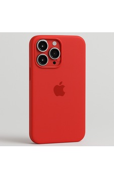 Apple Uyumlu iPhone 13 Pro Lansman Içi Kadife Silikon Logolu Kılıf Kirmizi Apple Uyumlu iPhone 13 Pro Lansman Içi Kadife Silikon Logolu Kılıf Kirmizi