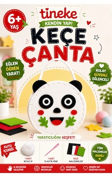 Tineke Kendin Yap Panda Keçe Çanta Yapım Seti Çocuk El Sanatları Hobi Kiti Beyaz İp Ve Plastik İ Tineke Kendin Yap Panda Keçe Çanta Yapım Seti Çocuk El Sanatları Hobi Kiti Beyaz İp Ve Plastik İ