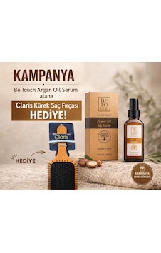 Be Touch Argan Yağı Saç Serumu 100 ML + Claris Kürek Saç Fırçası