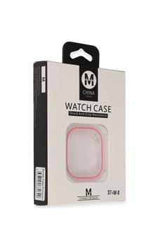Ekran Koruyucu Movenchy Apple Uyumlu Watch 45mm Bondy Kasa Koruyucu - Pembe Ekran Koruyucu Movenchy Apple Uyumlu Watch 45mm Bondy Kasa Koruyucu - Pembe