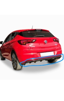 Opel Astra K Rieger Difüzör Plastik Parlak Siyah Opel Astra K Rieger Difüzör Plastik Parlak Siyah