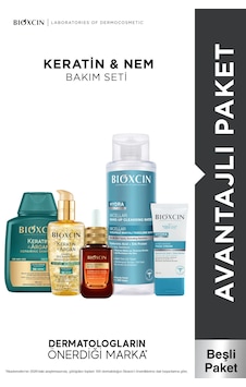 5 Li Premium Bakım Seti Keratin Argan + Hydra + Hyaluronik Serum