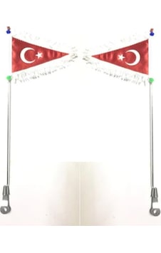 2 Adet Motosiklet Bayrak Direği Dantelli Türk Bayrağı Ile Siyah 2 Adet Motosiklet Bayrak Direği Dantelli Türk Bayrağı Ile Siyah