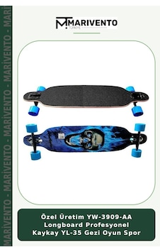 Özel Üretim Yw-3909-aa Longboard Profesyonel Kaykay Yl-35 Gezi Oyun Spor Çok Renkli