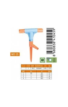 Medalyan Md-05 Sprink Fıskiye - 2'li T Model, Normal- 10'li Paket