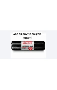Floppy Endüstriyel Jumbo Siyah Çöp Torbası 80 110 Cm 400 Gr 1 Rulo 10'lu Floppy Endüstriyel Jumbo Siyah Çöp Torbası 80 110 Cm 400 Gr 1 Rulo 10'lu