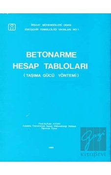 Betonarme Hesap Tabloları Taşıma Gücü Yöntemi - Bilim Teknik Yayınevi