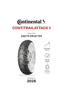 Continental Contitrailattack 3 150/70 Zr18 70v Arka Motosiklet Lastiği Continental Contitrailattack 3 150/70 Zr18 70v Arka Motosiklet Lastiği