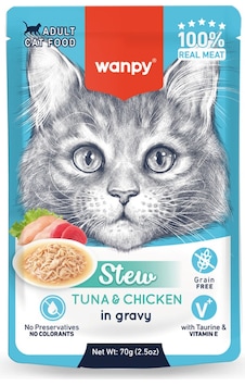 Wanpy Ton Balıklı Tavuklu Kedi Yaş Mama 70 Gr