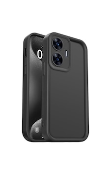 Fibaks Realme C55 Uyumlu Kılıf Kamera Korumalı Yumuşak Dokulu Darbe Emici Siyah Silikon Kapak Fibaks Realme C55 Uyumlu Kılıf Kamera Korumalı Yumuşak Dokulu Darbe Emici Siyah Silikon Kapak