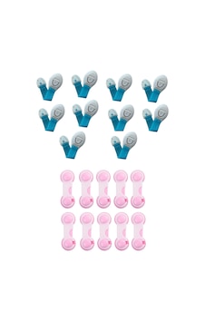 Demet Home Bebek Çocuk Güvenlik Seti Kapak Dolap Çekmece Kilidi 10+10 Super Çok Renkli Demet Home Bebek Çocuk Güvenlik Seti Kapak Dolap Çekmece Kilidi 10+10 Super Çok Renkli