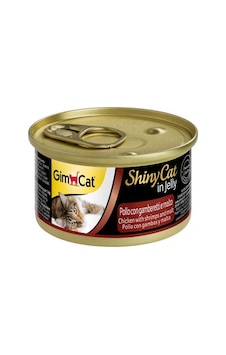 Gimcat Shinycat Tavuklu Karidesli Malt Özlü Jelly Konserve Yetişkin Kedi Maması 70 G Gimcat Shinycat Tavuklu Karidesli Malt Özlü Jelly Konserve Yetişkin Kedi Maması 70 G