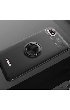 Xiaomi Redmi 6a Kılıf Zore Ravel Silikon Kapak Siyah