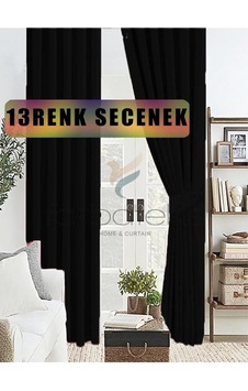 Siyah Renk Kalın Güneşlik Blackout Kararma Fon Perde Düz Dikim 100 X 250 Siyah Renk Kalın Güneşlik Blackout Kararma Fon Perde Düz Dikim 100 X 250