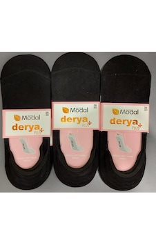 Derya Kadın Dikişsiz Modal Babet Çorap 12 Adet Siyah Derya Kadın Dikişsiz Modal Babet Çorap 12 Adet Siyah