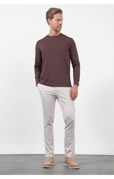 İmza Örme Standart Fit Kahverengi Erkek Sweatshirt 1013260150 İmza Örme Standart Fit Kahverengi Erkek Sweatshirt 1013260150