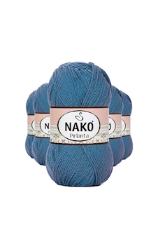 5 Adet Pırlanta Amigurumi El Örgü İpi Yünü Turkuaz 3409 - Nako Mudanis