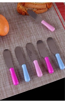 Tereyağı Bıçağı - Mini Spatula 6 Adet Şeffaf Tereyağı Bıçağı - Mini Spatula 6 Adet Şeffaf