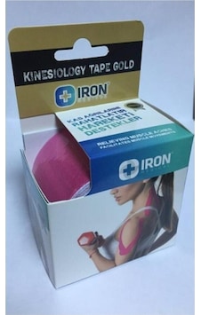 Iron Kinesiology Tape Gold 5cm X 5 M Bandı Pembe Iron Kinesiology Tape Gold 5cm X 5 M Bandı Pembe